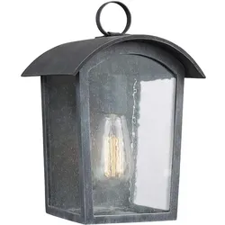 Hodges Outdoor Wandleuchte schwarz rustikal klein Feiss