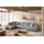 KAWOLA Wohnlandschaft U-Form Madeline Cord Longchair rechts grau