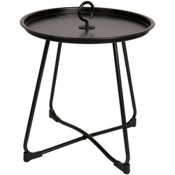 BO-CAMP Industrial Garten Beistelltisch Palmetto Tablett Camping Klapp Tisch Ø45