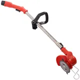 Akku Rasenmäher, 10000RPM 12V Lithium-Ionen Heckenschere Elektrisch Trimmer Kabellose mit 90-120cm Einstellbare Stange und Drehbare Kopf, Rasenkantenschneider Gartengeräte mit Dual Control Schalter