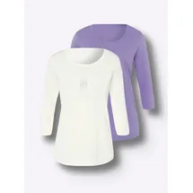 Classic Basics Doppelpack Shirts champagner/lavendel 48