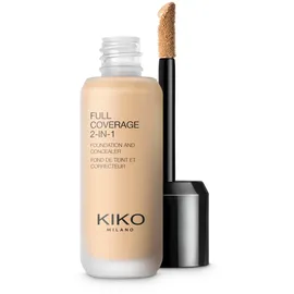 KIKO Milano Full Coverage 2-in-1 Foundation & Concealer 06 - WB 15, 2-In-1-Foundation Mit Concealer, Hohe Deckkraft