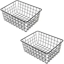 Spetebo Aufbewahrungskorb Regal Gitterkorb 28 x 22 x 12 cm schwarz