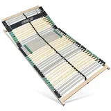 Sleepneo Extra stabiler Premium Lattenrost 140x200, bis 200Kg belastbar, Kopfteil verstellbar, 42 Latten, 7 Zonen Lattenrost aus Buche, Made in Germany