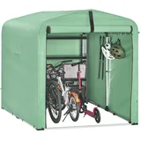 SoBuy Fahrradgarage 159x165x219 cm Metall Grün