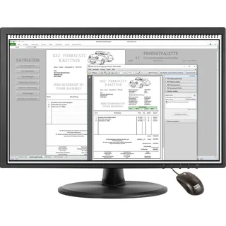Rechnungssoftware Autowerkstatt Rechnungsprogramm faktura KFZ Reifenlager Excel