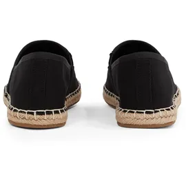Tommy Hilfiger Damen Espadrilles Flag Canvas mit Logo, Schwarz (Black), 38