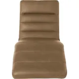 W.Schillig Relaxliege daily dreams Leder/Polyester 75 x 91 x 170 cm Braun mit Kissen