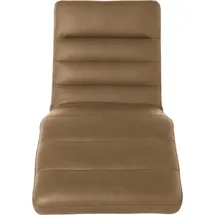 W.Schillig Relaxliege daily dreams Leder/Polyester 75 x 91 x 170 cm Braun mit Kissen