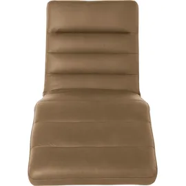 W.Schillig Relaxliege daily dreams Leder/Polyester 75 x 91 x 170 cm Braun mit Kissen