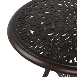 Beliani Gartentisch - Balkontisch, Ancona (90 cm, Gartenmöbel, Gartentische, Gartentische