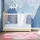 Relaxdays Puzzlematte mit Rand und Motiven Weiß,Pink,Rosa