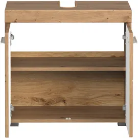 trendteam Waschbeckenunterschrank 1 Einlegeboden 60 x 56 x 34 cm Braun