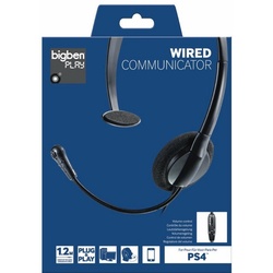 BigBen Playstation 4 Wired Communicator Headset schwarz PS4 BB342161 Zubehör PlayStation 4