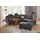 Home Affaire Ecksofa HOME AFFAIRE "Trondheim L-Form", grau (anthrazit), B:260cm H:89cm T:214cm, Struktur fein (100% Polyester);Flachgewebe (100% Polyester);Luxus-Microfaser (90% Polyester, 10% Polyamid), Sofas, Ecksofa, mit Federkern und Knopfheftung im Rücken, Füße