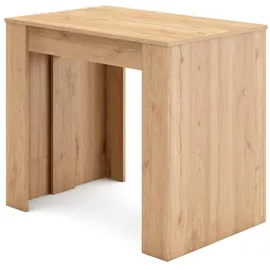 SKRAUT HOME Ausziehbarertisch, Multifunktionaler ausziehbarer, 220, Für 10 Gäste, Esszimmertische, Moderner Stil, Eiche - Skraut Home