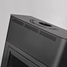HS Flamingo Aquaflam 25 Kaminofen Stahl Schwarz/Abdeckplatte Schwarz