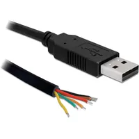 DeLock USB-A auf Seriell-TTL 1,8 m Schwarz