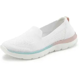LASCANA Slipper Damen Weiß/Mehrfarbig 41