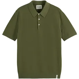 Scotch & Soda Core Structured Knitted Poloshirt grün L