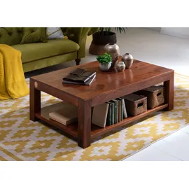 MASSIVMOEBEL24.DE Couchtisch Nougat Akazie 120 x 75 x 45 cm