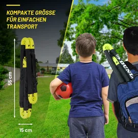 Dunlop Fußballtor Schwarz/Gelb 50 x 44 x 44 cm
