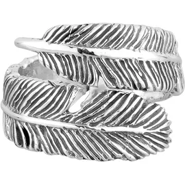 Elli Ring Wickelring Feder in 925 Sterling Silber