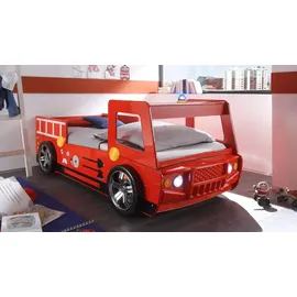 Begabino Kinderträume Feuerwehrbett Spark 90 x 200 cm rot