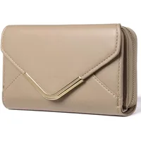 FALAN MULE Geldbörse Klein Damen, Geldbeutel Damen Klein RFID-Schutz, Portemonnaie Damen aus weichem Leder, Portmonee Damen mit 10 Kartenfächer und Zipper Münzfach Brieftasche, Damen Clutch Handtasche