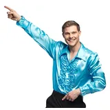Boland Disco Hemd mit Rüschen Herren L