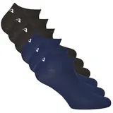 Fila Sneakersocken 6er Pack Schwarz/Blau 43-46