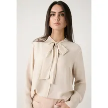 More & More Schluppenbluse crème