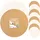 ScrapCooking Set mit 5 runden Kuchenringen 24 cm - Kraft - Weiß/Beige