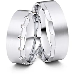 Trauringe Recklinghausen 333er Weiflgold - 6894