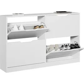 Vicco Luca 116,6 x 72,5 x 22 cm mit 4 Fächern / weiß