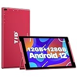 Android 12 Tablet 10,1 Zoll,12GB RAM,128GB ROM,Unterstützt 512GB Erweiterung,IPS Full FHD Touchscreen,8MP+2MP Kameras,Wi-Fi| Bluetooth,6000mAh,Google GMS,2 Lautsprecher