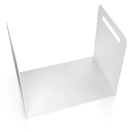 teileplus24 Kaminholzregal Metall Innen Außen Modell:Rustikal Weiß