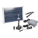 esotec Solar Teichpumpenset 25/700 LED mit 12,8V/6Ah LiFe-Akkuspeicher 101938