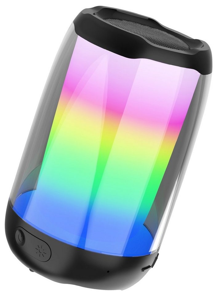 Onestyle Soundcolor-01 Bluetooth-Speaker (Bluetooth, A2DP, AVRCP, HSP, HFP, AVTDP, Beleuchtungseffekte, Hochauflösender Klang) schwarz