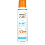 Garnier Ambre Solaire Sensitive Advanced Invisible Protection Mist SPF50+ Wasserfester Sonnenschutz-Körpernebel 150 ml