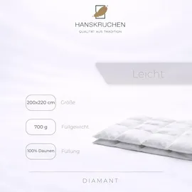 HANSKRUCHEN GmbH HANSKRUCHEN Diamant (700 g, Daune, 200 x 220 cm)