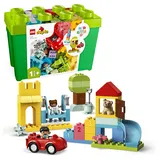 LEGO DUPLO Deluxe Steinebox - Montessori Spielzeug ab 1 Jahr - Lernspielzeug für Kleinkinder mit Auto, Zahlensteinen und Tierfiguren und Aufbewahrungsbox - Geschenk für Mädchen und Jungen 10914