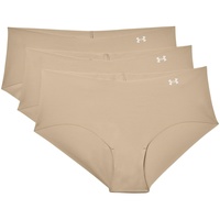 Under Armour Hipster-Slips für Damen, Beige, L, 3er-Pack