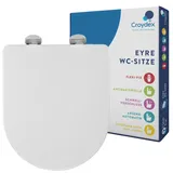 Croydex Eyre Toilettendeckel mit Absenkautomatik Weiß