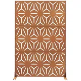 casa.pro Trennwand Kilsturd 180 x 120 cm Braun Cortenstahl
