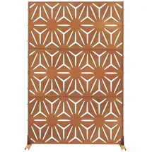casa.pro Trennwand Kilsturd 180 x 120 cm Braun Cortenstahl
