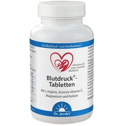 Dr. Jacob's Blutdruck-Tabletten L-Arginin Acerola-Vitamin-C Magnesium Kalium