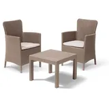 KETER Set Externe Allibert 219451 Salvador Balcony Cappuccino, für Relax Outdoor