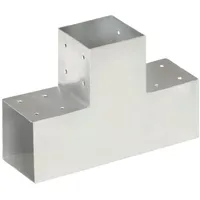 vidaXL Pfostenverbinder T-Form Verzinktes Metall 101 x 101 mm