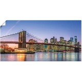 Artland Wandbild »Skyline New York City«, New York, (1 St.), als Alubild, Outdoorbild, Leinwandbild, Poster, Wandaufkleber, blau